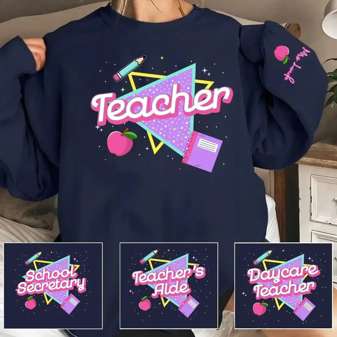 Cute Teacher Shirt 80's 90's Back To School Gift Shirt Duconspace