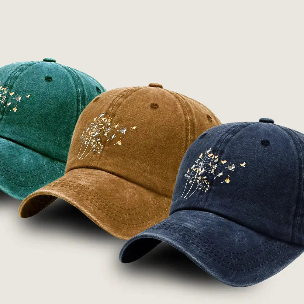 Cute Cat Denim Hat for Women, Cat Mom Hat, Cute Cats Denim Hat Duconspace