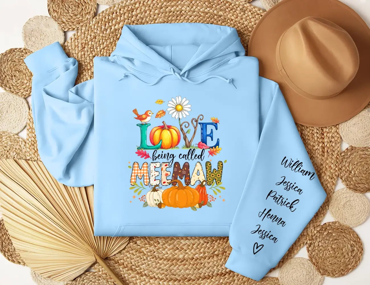 Cute Love Being Called Grandma Halloween Thanksgiving Fall Sweatshirt