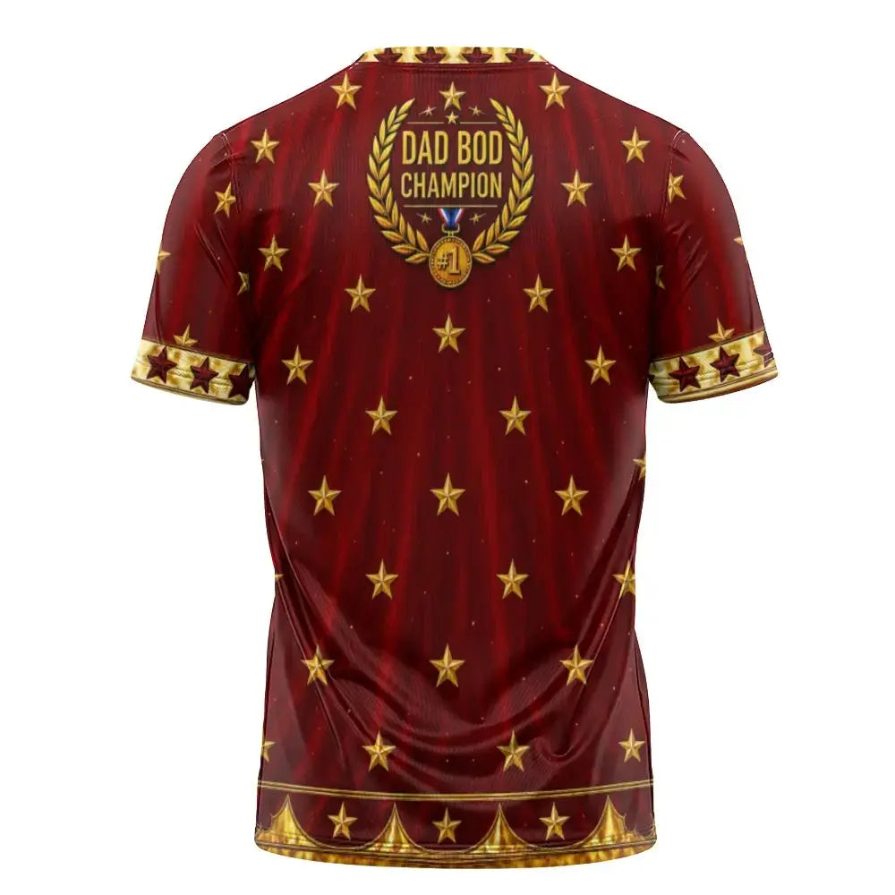 Dad Bod Champion Faux Open Shirt - Personalized Gift for Dad