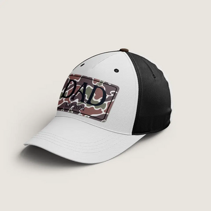 Dad Life, Worn with Pride – Custom Trucker Hat with Leatherette Patch, Perfect Christmas or New Dad Gift for Husband, Grandpa, and Outdoor Lovers