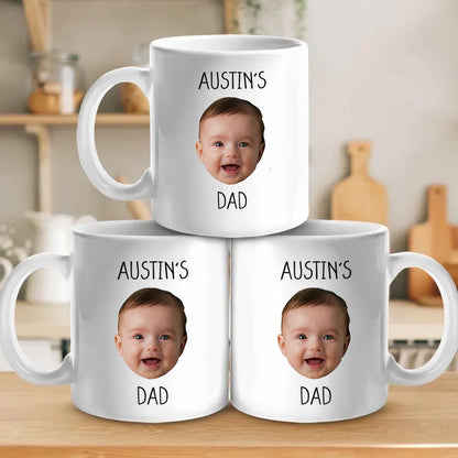 First Father’s Day ceramic mug with custom image