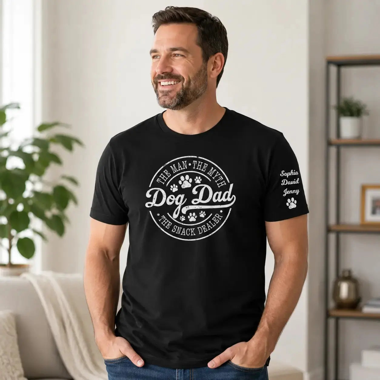 Dog Dad the Man the Myth the Snack Dealer Funny Shirt Duconspace