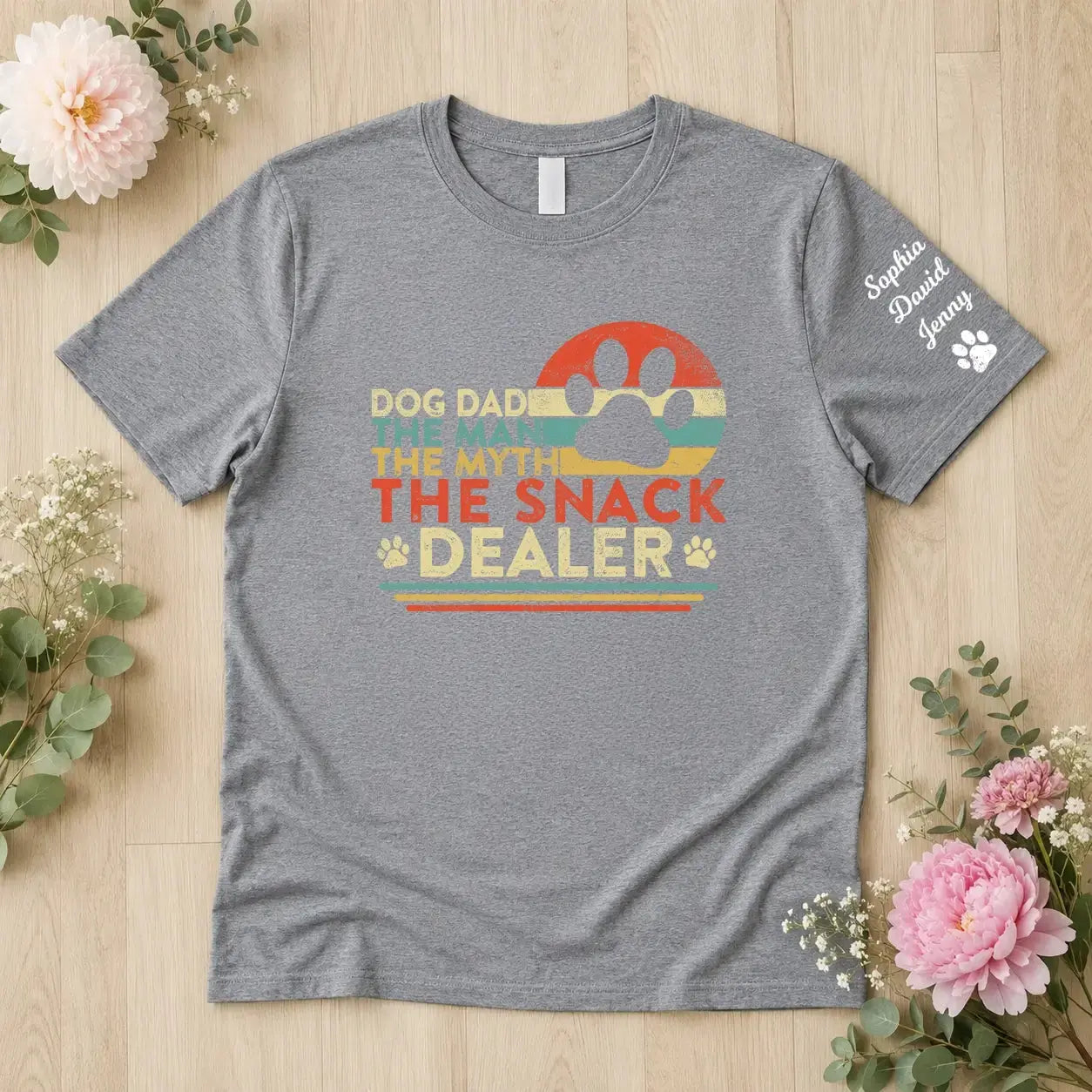Dog Dad the Man the Myth the Snack Dealer Funny Shirt Duconspace