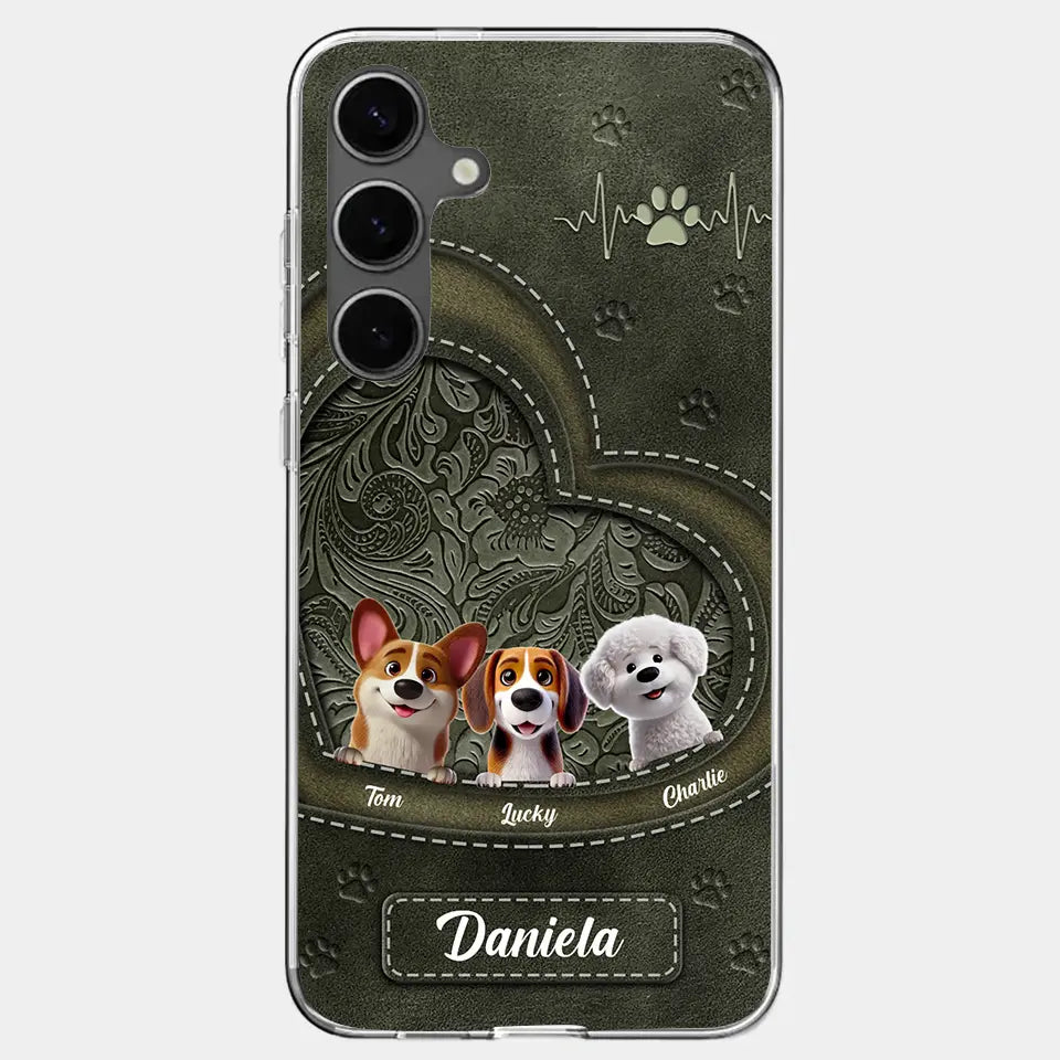 Dogs Make Life Pawsome - Personalized Custom Clear Phone Case, Perfect Gift for Pet Owners & Dog Lovers