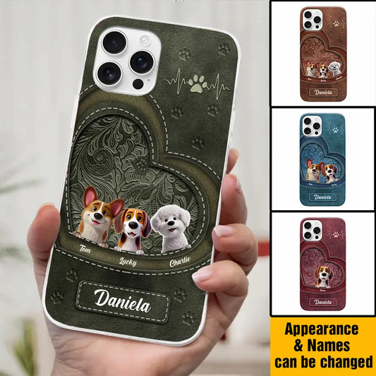 Dogs Make Life Pawsome - Personalized Custom Clear Phone Case, Perfect Gift for Pet Owners & Dog Lovers
