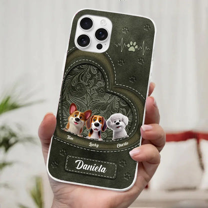 Dogs Make Life Pawsome - Personalized Custom Clear Phone Case, Perfect Gift for Pet Owners & Dog Lovers