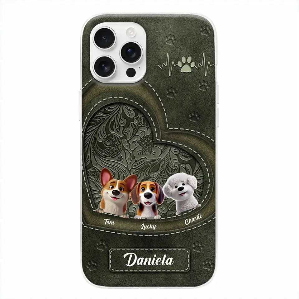 Dogs Make Life Pawsome - Personalized Custom Clear Phone Case, Perfect Gift for Pet Owners & Dog Lovers Ducon Space