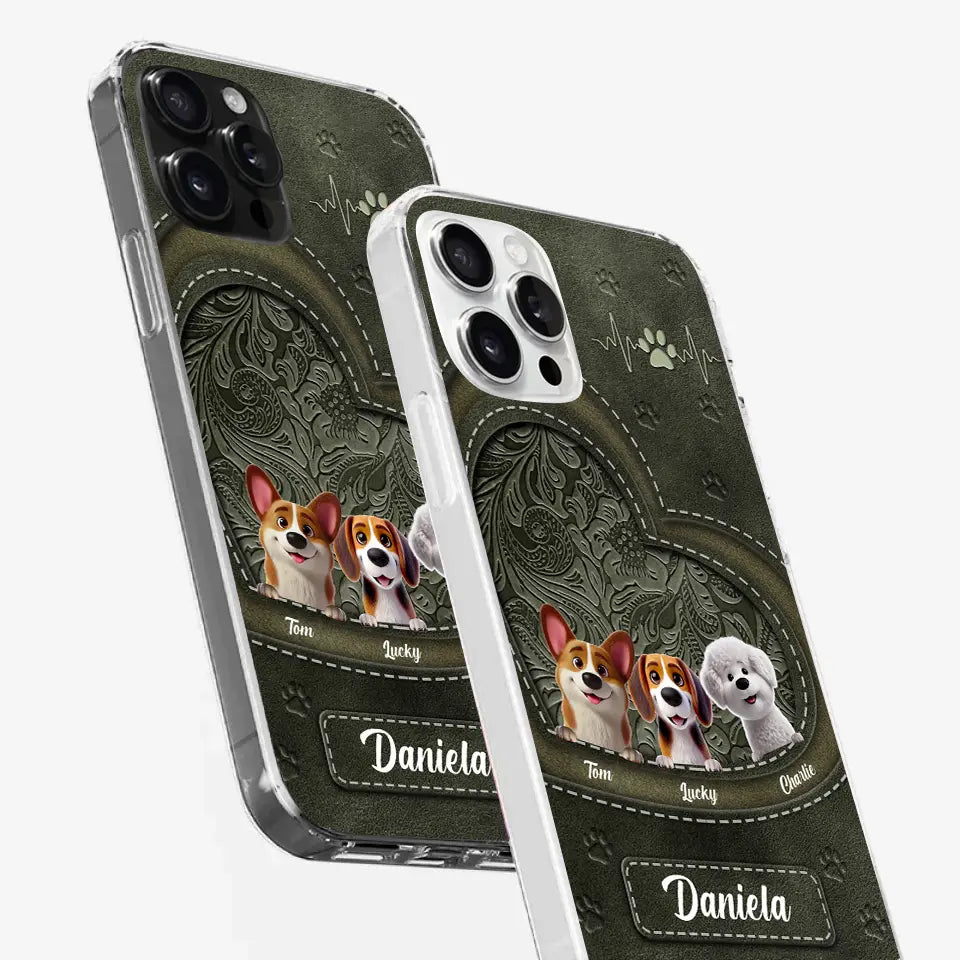 Dogs Make Life Pawsome - Personalized Custom Clear Phone Case, Perfect Gift for Pet Owners & Dog Lovers
