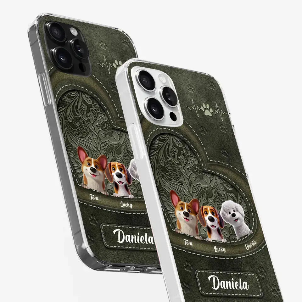 Dogs Make Life Pawsome - Personalized Custom Clear Phone Case, Perfect Gift for Pet Owners & Dog Lovers Ducon Space