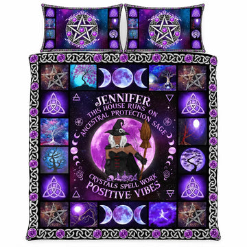 Earth My Body Witch Custom Halloween Bedding Set Duconspace