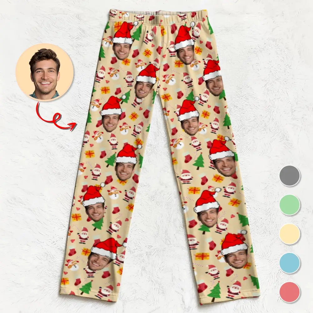 Faces on Pajamas - Personalized Pajamas Pants, Gift for Family