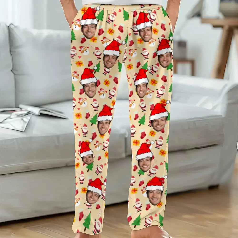 Faces on Pajamas - Personalized Pajamas Pants, Gift for Family
