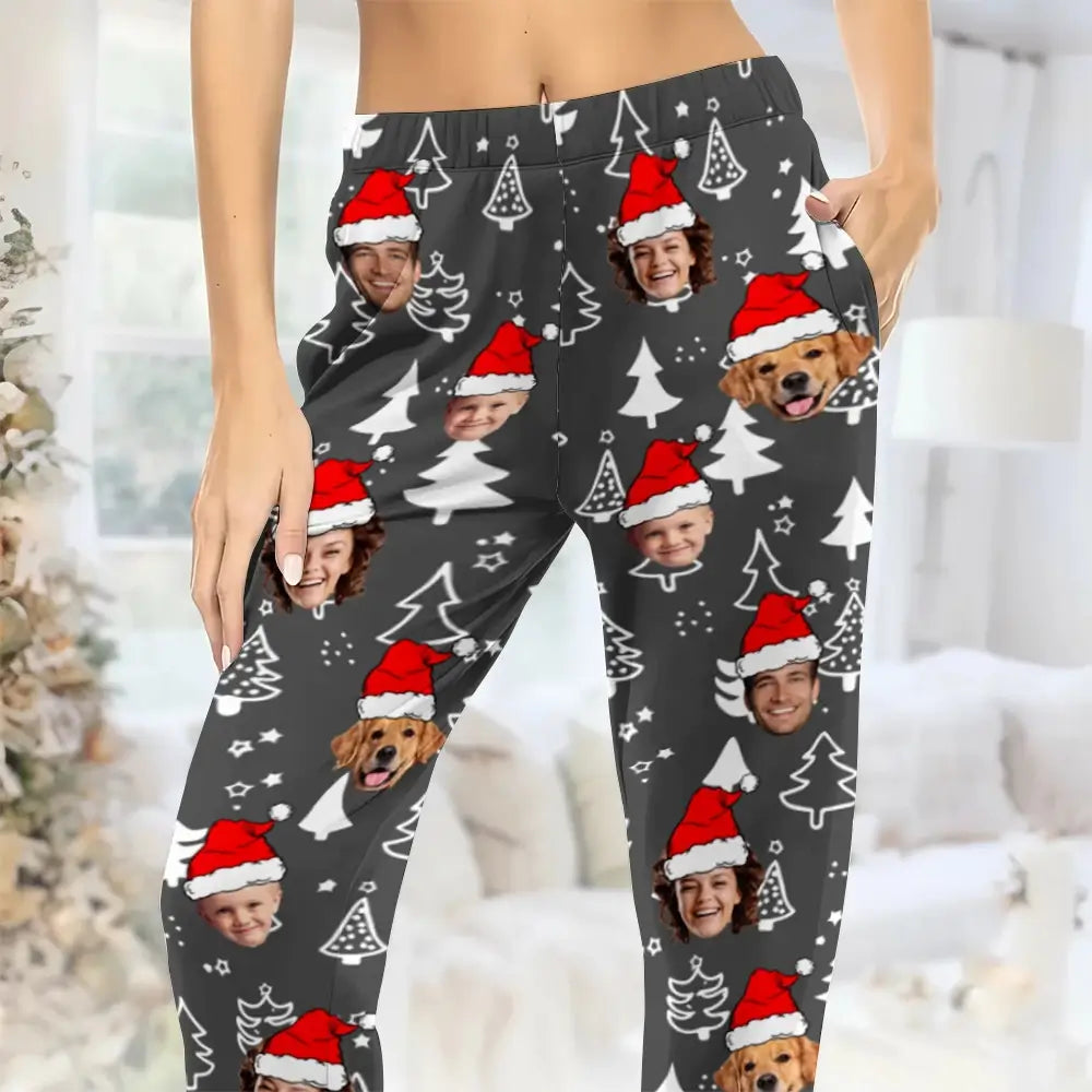 Faces on Pajamas - Personalized Pajamas Pants, Gift for Family