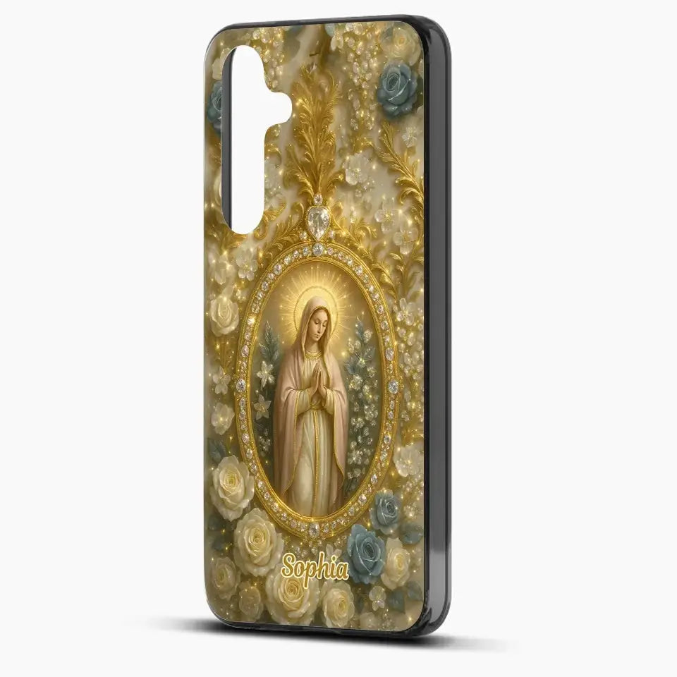 "In Love and Faith, We Stay Connected" – Family Personalized 3D Inflated Effect Clear Phone Case, Custom Gift for Yourself, Best Friends, Siblings & Family Members Ducon Space