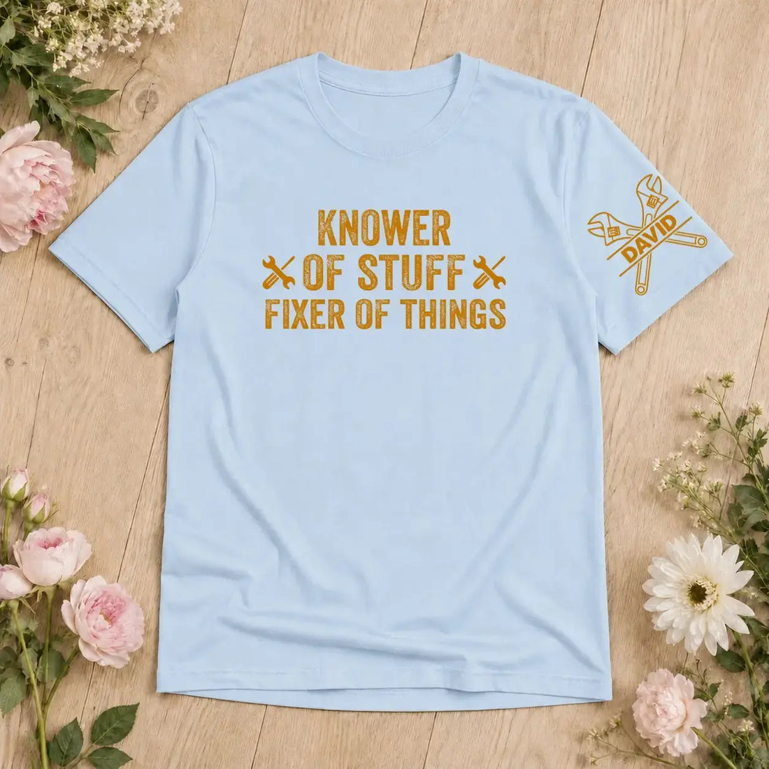 Fixer and Knower Shirt - Personalized Gift for Dad, Grandpa