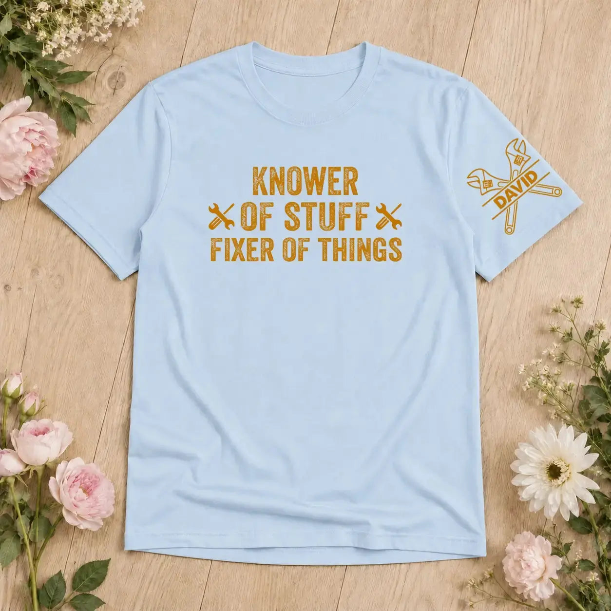 Fixer and Knower Shirt - Personalized Gift for Dad, Grandpa
