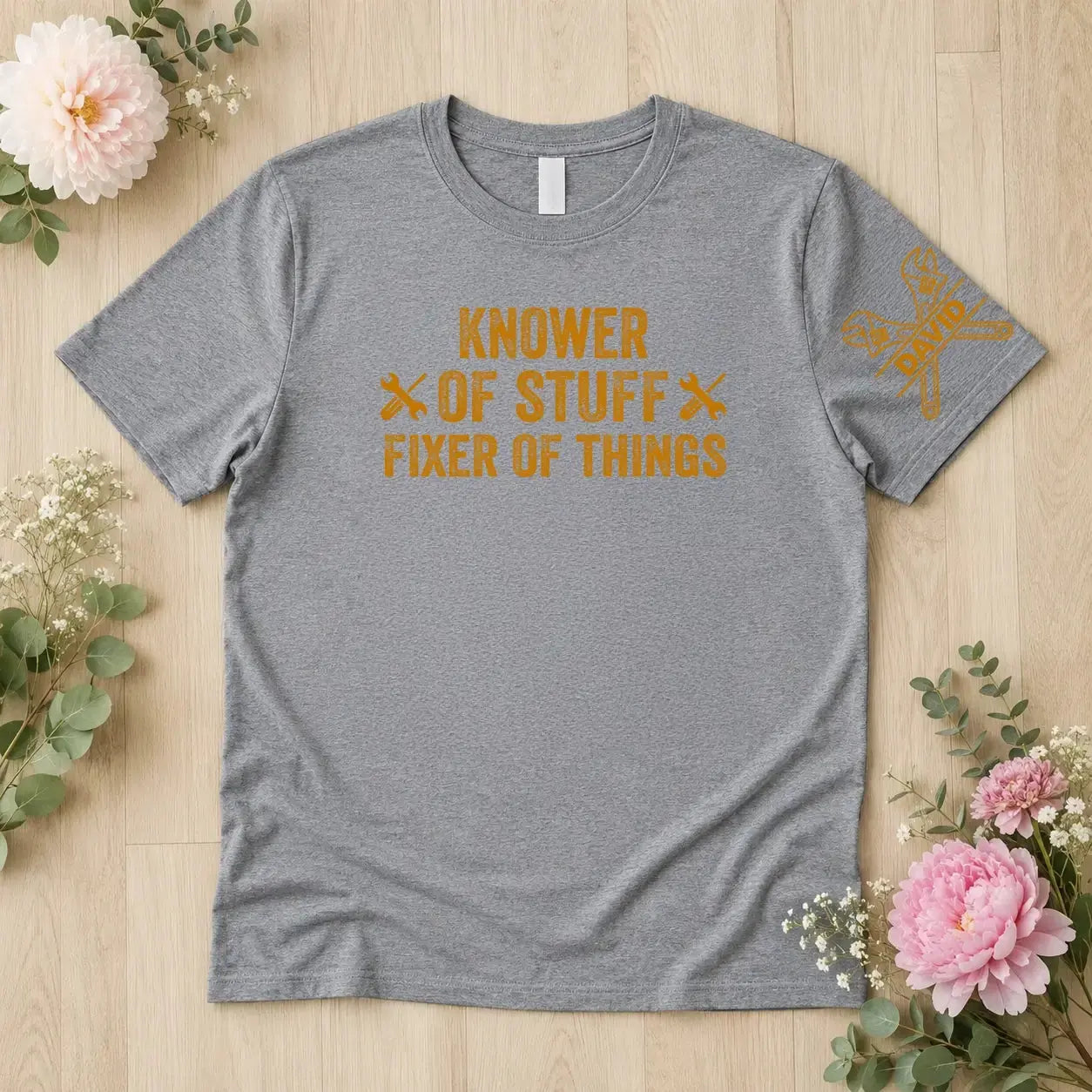 Fixer and Knower Shirt - Personalized Gift for Dad, Grandpa