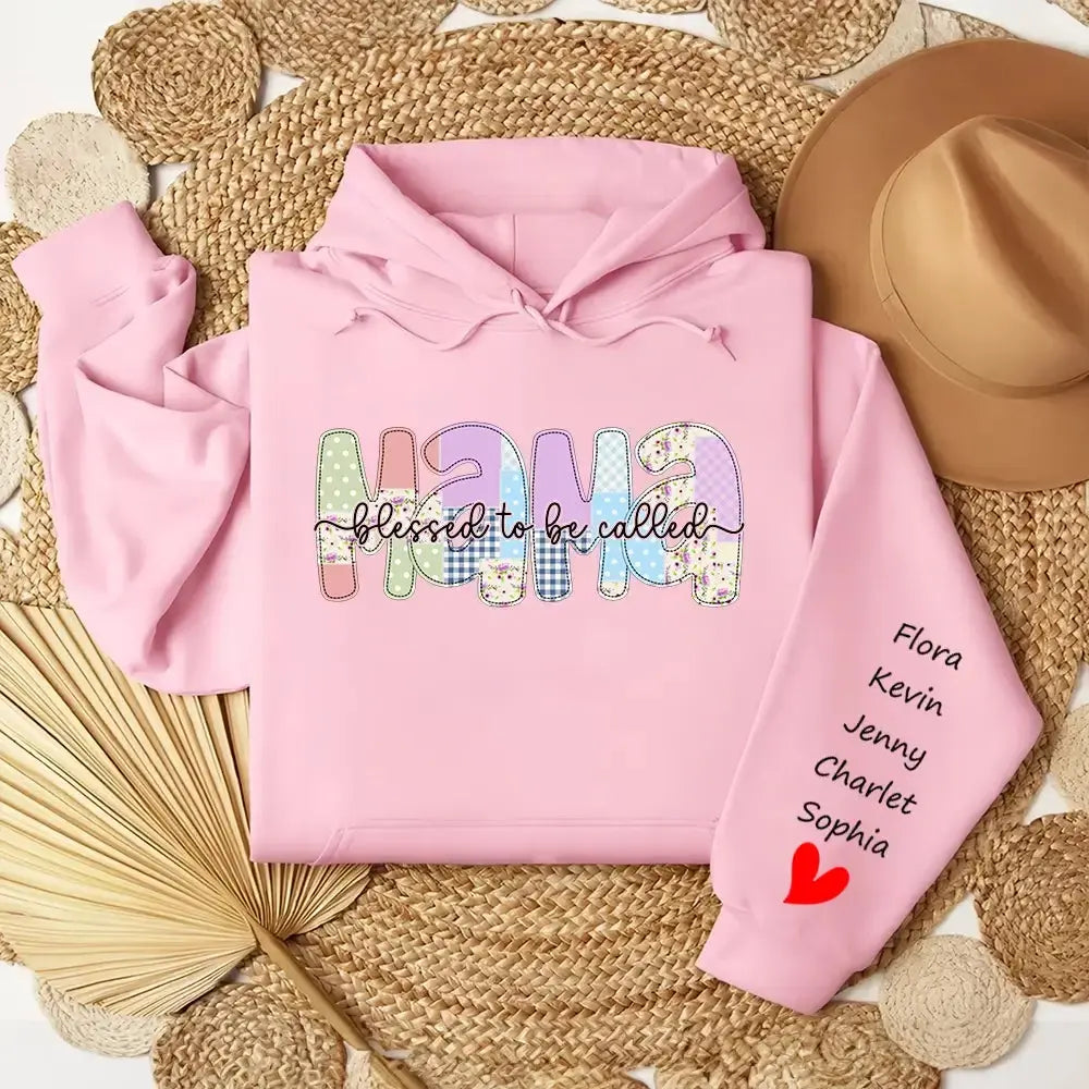 Floral Mama Sweatshirt - Personalized Gift for Mother, Grandma Duconspace