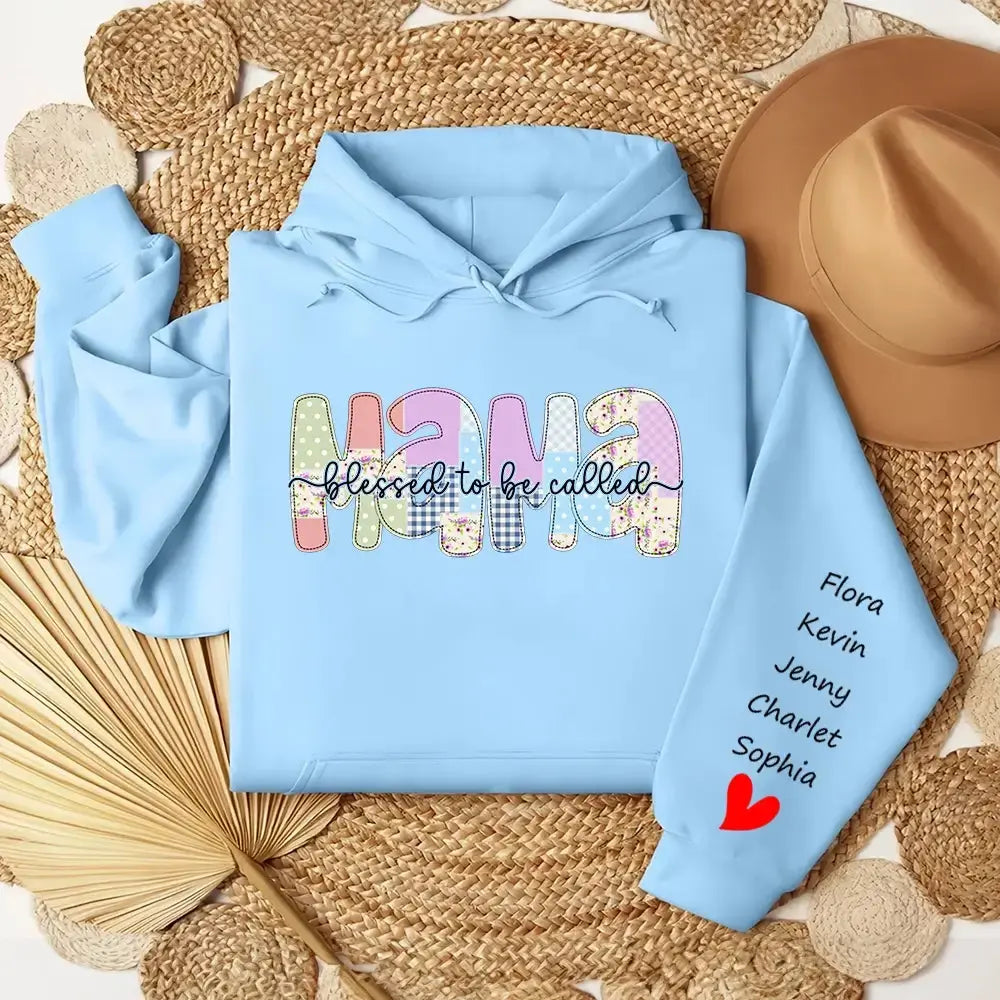 Floral Mama Sweatshirt - Personalized Gift for Mother, Grandma Duconspace