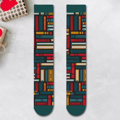 [Funny Bookworm Socks] Custom Reading Game Gift for Book Lovers