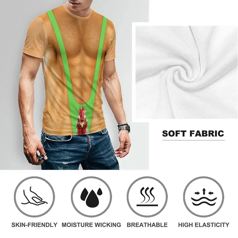 Funny Hairy Chest Graphic Shirt - Personalized Gift for Men