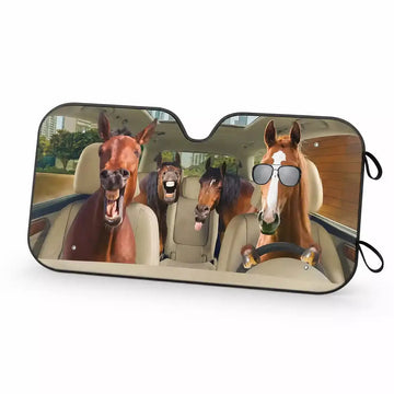 Funny Horse Custom Auto Sunshade for Car Duconspace