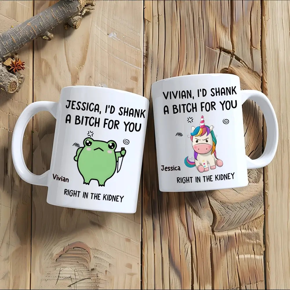 Funny Icon With Friend - Personalized Custom Mug, Gift for Best Friends, Sisters, Family Members