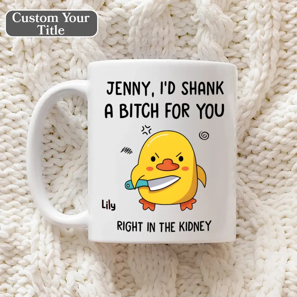 Funny Icon With Friend - Personalized Custom Mug, Gift for Best Friends, Sisters, Family Members