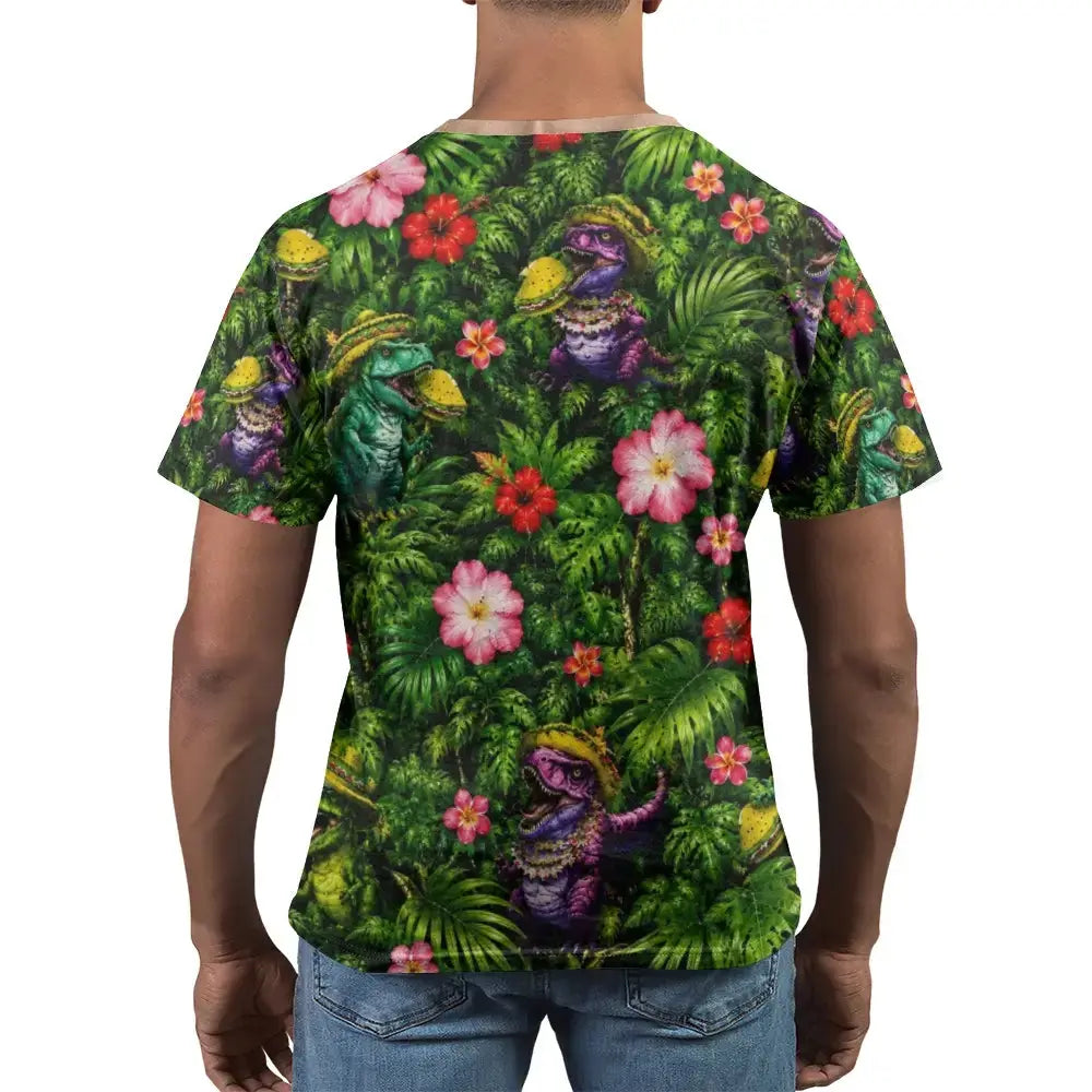 Funny Taco Dinosaur Hawaiian Body Costume T-Shirt