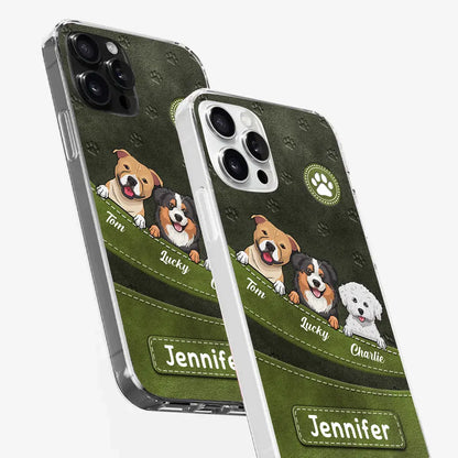 Fur, Love, and Loyalty Always - Personalized Custom Clear Phone Case, Perfect Gift for Pet Owners and Dog Lovers