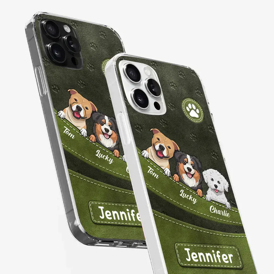 Fur, Love, and Loyalty Always - Personalized Custom Clear Phone Case, Perfect Gift for Pet Owners and Dog Lovers Ducon Space