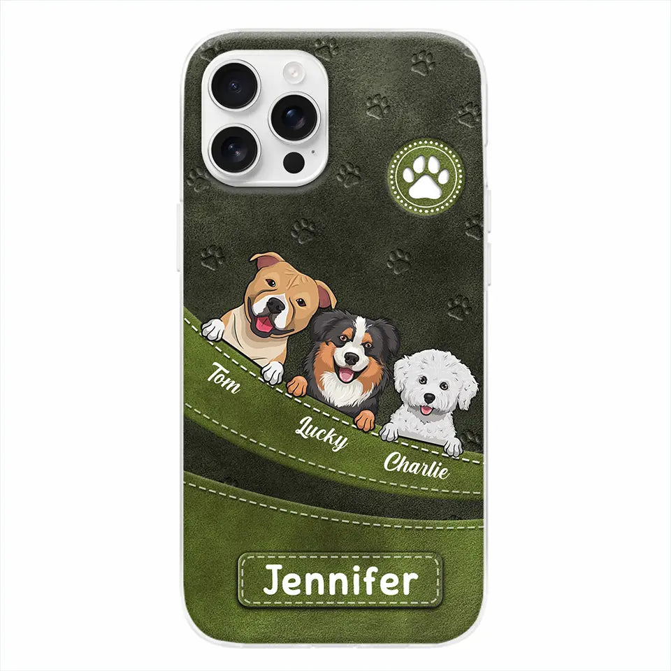 Fur, Love, and Loyalty Always - Personalized Custom Clear Phone Case, Perfect Gift for Pet Owners and Dog Lovers