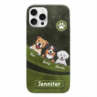 Fur, Love, and Loyalty Always - Personalized Custom Clear Phone Case, Perfect Gift for Pet Owners and Dog Lovers