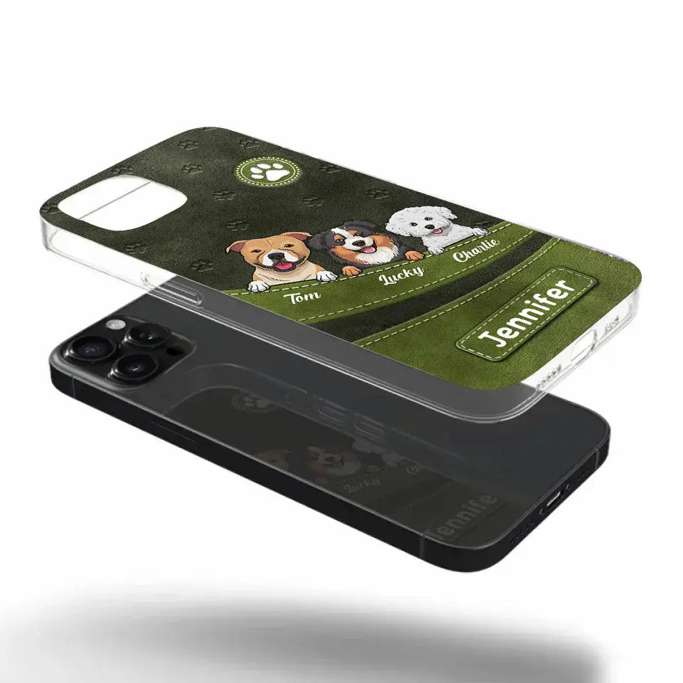 Fur, Love, and Loyalty Always - Personalized Custom Clear Phone Case, Perfect Gift for Pet Owners and Dog Lovers Ducon Space