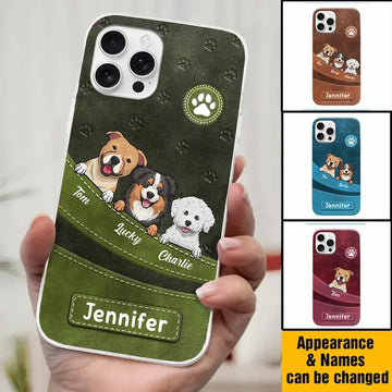 Fur, Love, and Loyalty Always - Personalized Custom Clear Phone Case, Perfect Gift for Pet Owners and Dog Lovers Ducon Space