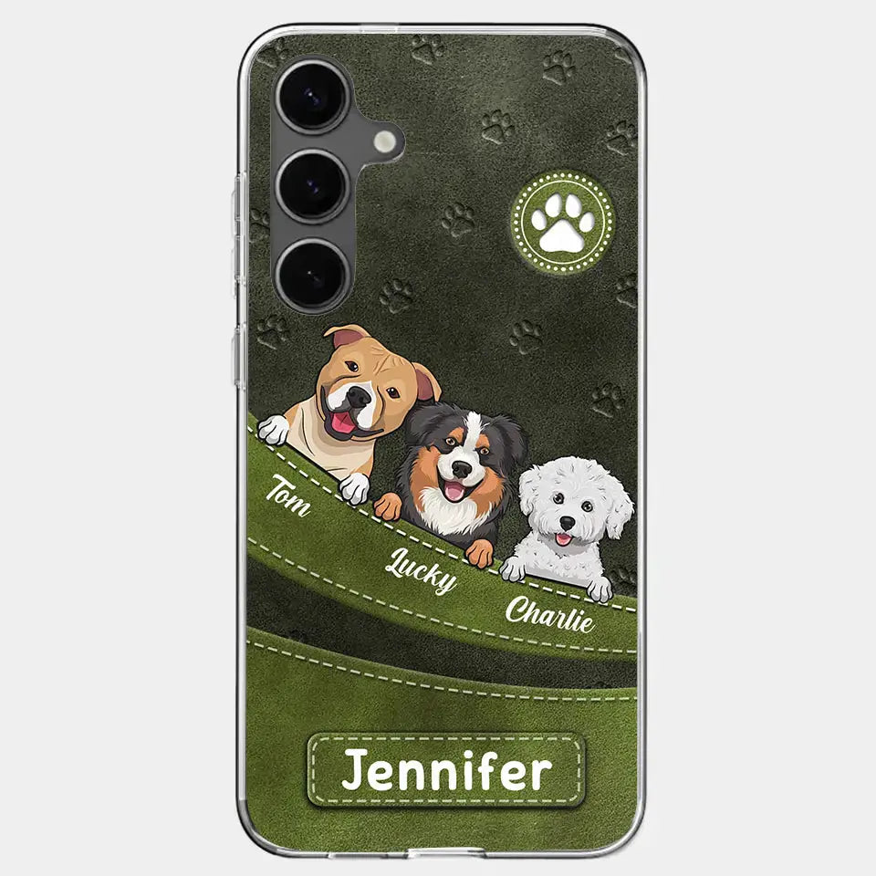 Fur, Love, and Loyalty Always - Personalized Custom Clear Phone Case, Perfect Gift for Pet Owners and Dog Lovers Ducon Space