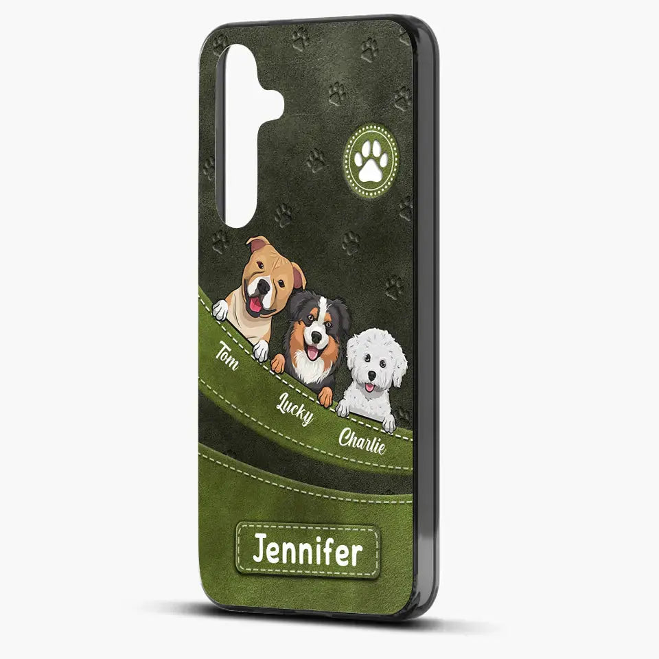 Fur, Love, and Loyalty Always - Personalized Custom Clear Phone Case, Perfect Gift for Pet Owners and Dog Lovers Ducon Space
