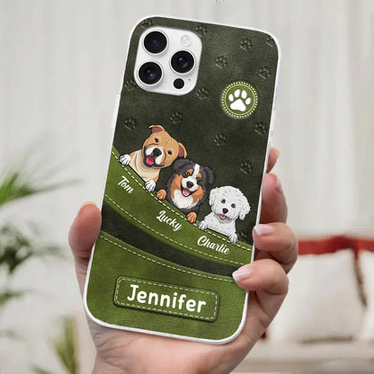 Fur, Love, and Loyalty Always - Personalized Custom Clear Phone Case, Perfect Gift for Pet Owners and Dog Lovers