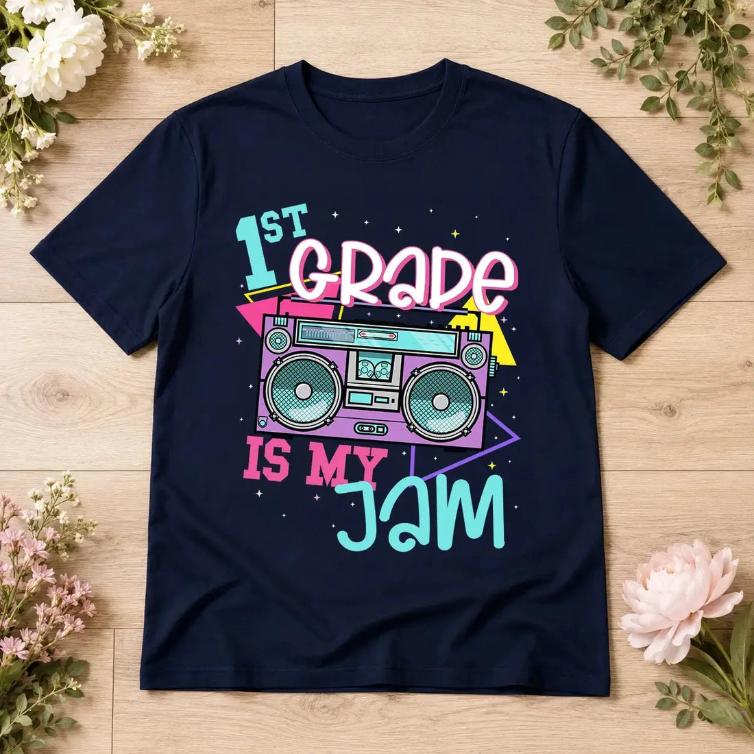 Grade Level Is My Jam Retro Boombox Kids Shirt Duconspace