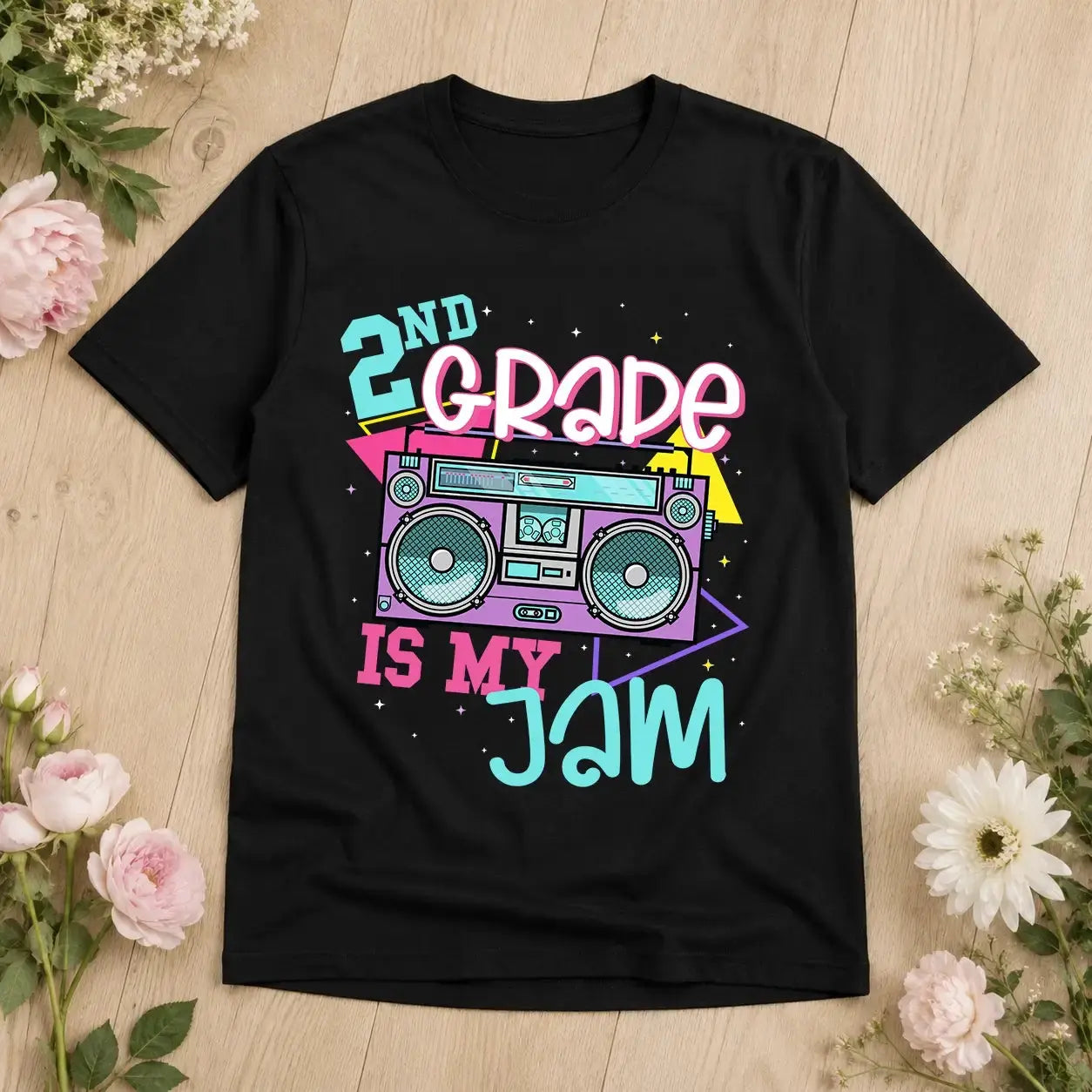 Grade Level Is My Jam Retro Boombox Kids Shirt Duconspace