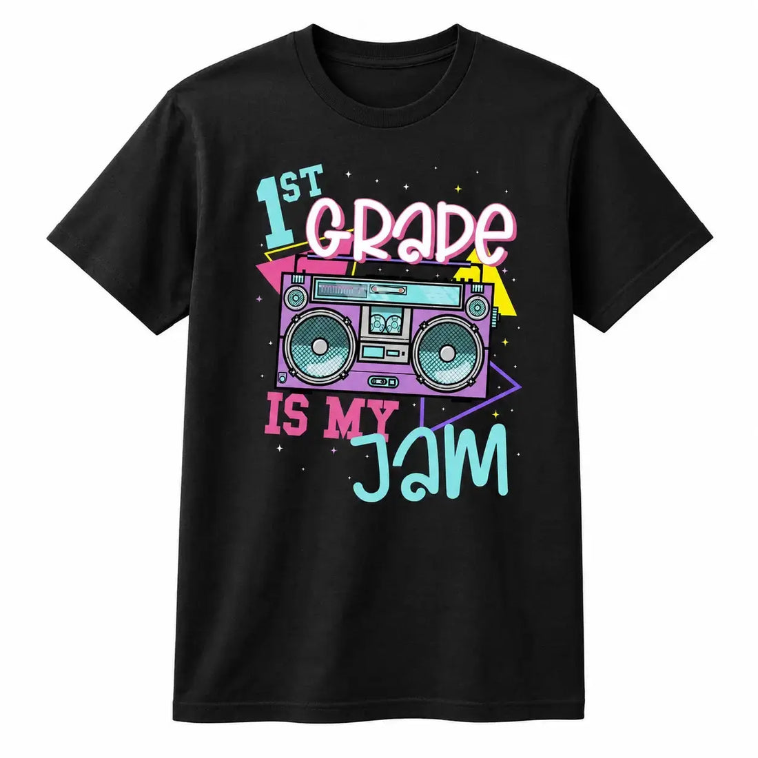 Grade Level Is My Jam Retro Boombox Kids Shirt Duconspace
