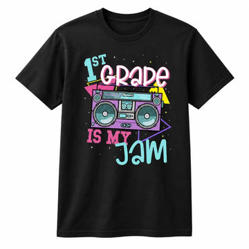 Grade Level Is My Jam Retro Boombox Kids Shirt Duconspace