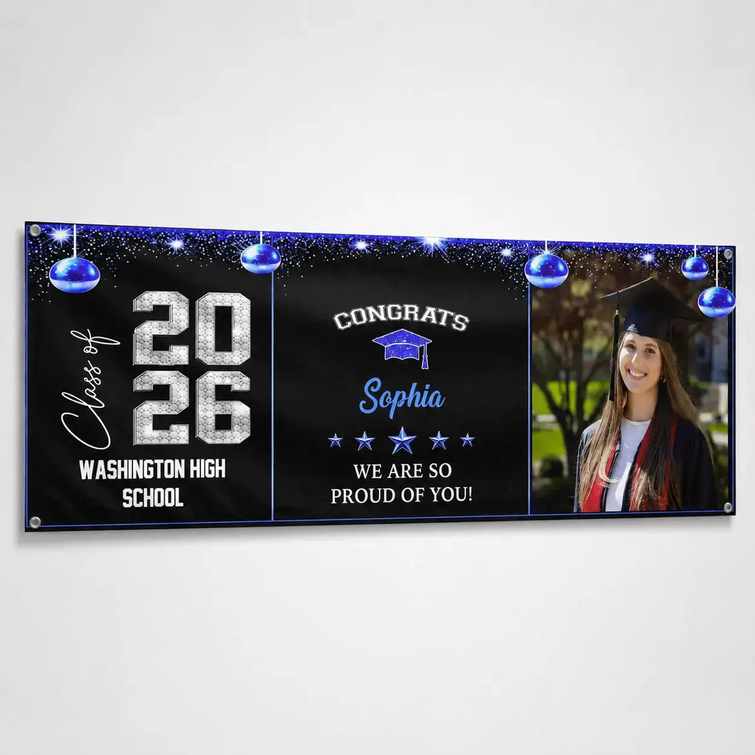 Graduation Party Banner With Photo - Personalized Gift for Class of 2026 Duconspace