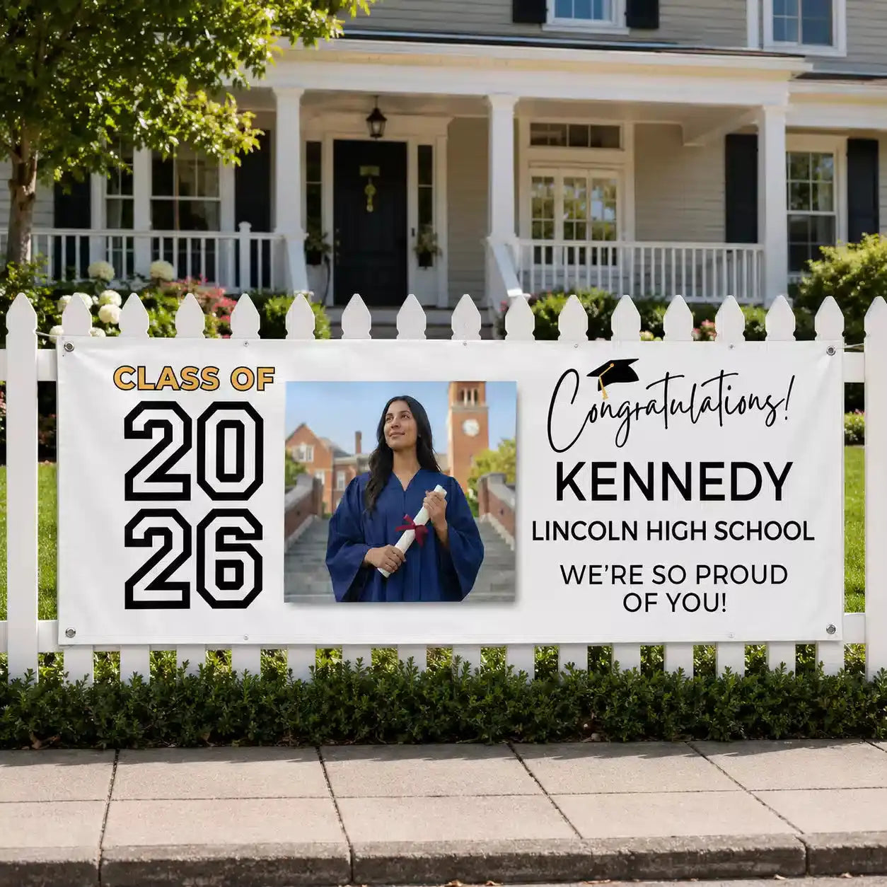 Graduation Photo Banner Custom Class of 2026 Duconspace