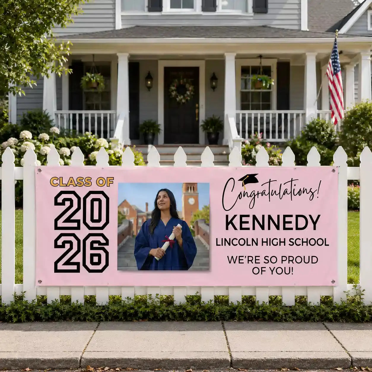 Graduation Photo Banner Custom Class of 2026 Duconspace