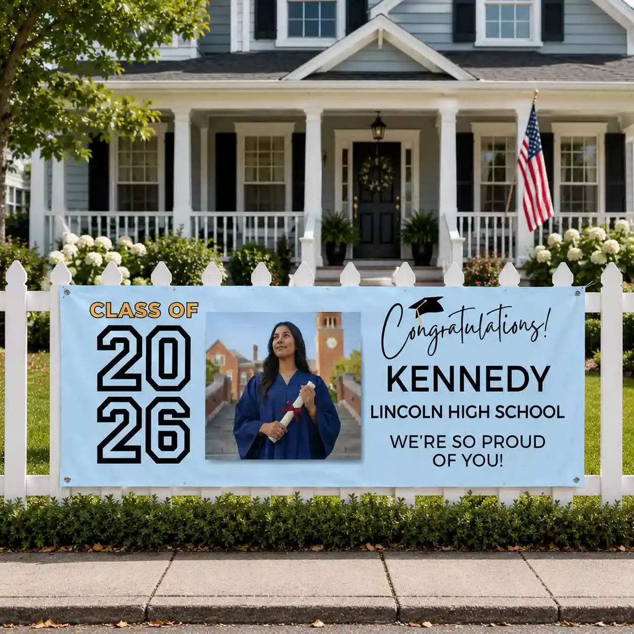 Graduation Photo Banner Custom Class of 2026 Duconspace