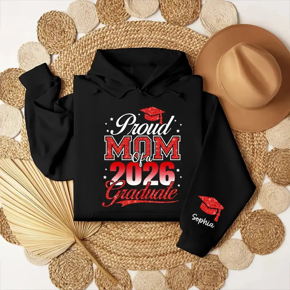 Graduation Proud Mom of a 2026 Sweatshirt - Personalized for Family Member - Duconspace