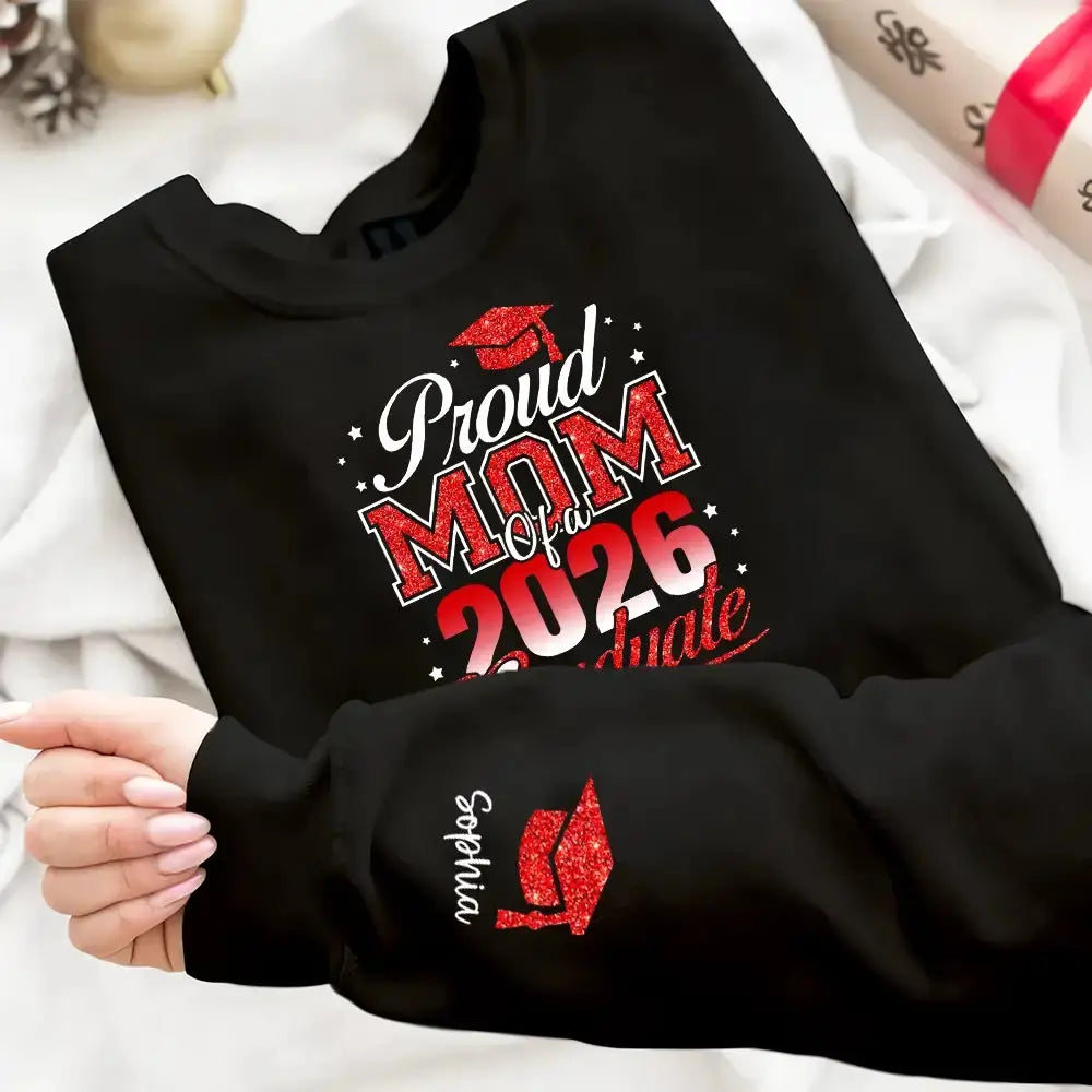 Graduation Proud Mom of a 2026 Sweatshirt - Personalized for Family Member - Duconspace