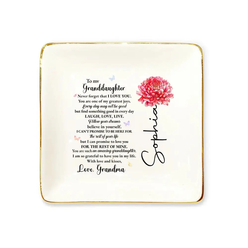Granddaughter Love Promises - Personalized Gift for Daughter Duconspace
